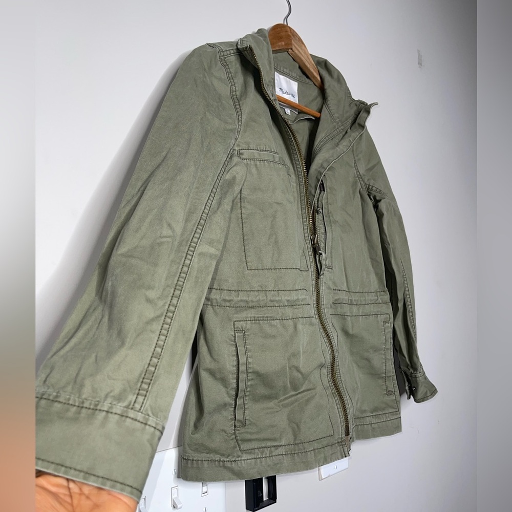 Madewell Surplus Passage Utility Jacket Olive Green SMALL Excellent condition - Picture 6 of 11